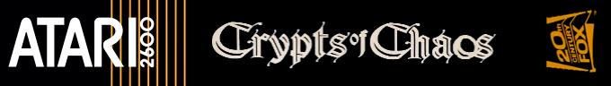 Crypts of Chaos logo for Atari 2600